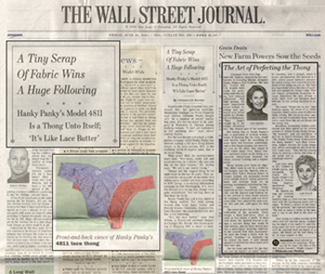 hanky panky in the wall street journal