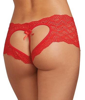 Dreamgirl Sweetheart Crotchless Boyshort 1442 3