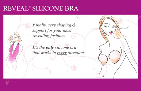braza reveal silicone bra