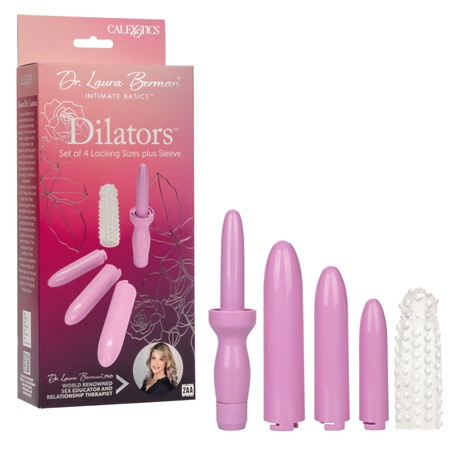 Calexotics Dr. Laura Berman Dilators Set Of 4 Locking Sizes Plus Sleeve