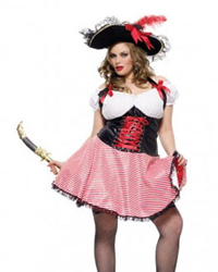 leg avenue full figure pirate wench costume 