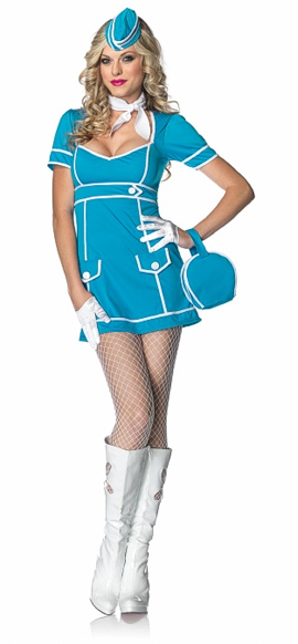 sexy flight attendant costume leg avenue