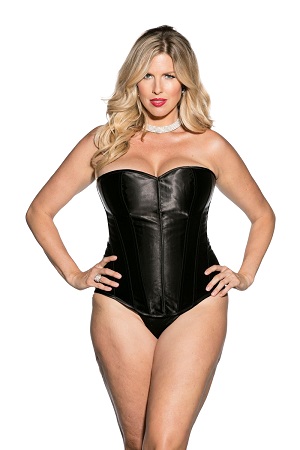 Shirley of Hollywood Plus Size Satin Sweetheart Corset #X31044