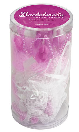 bachelorette party favors fancy crown with veil