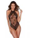 Dreamgirl Eyelash Lace Bridal Teddy