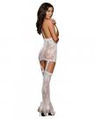 Dreamgirl Floral Lace Gartered Bodystockings