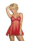 Shirley of Hollywood Chopper Bar Lace And Net Babydoll