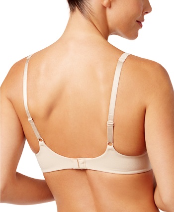 Wacoal How Perfect Wire-free T-Shirt Bra - sand color back